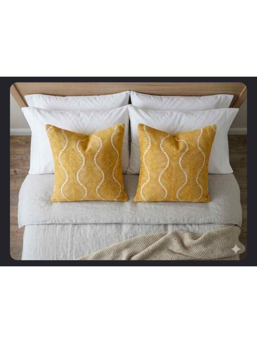 Yellow pillow covers